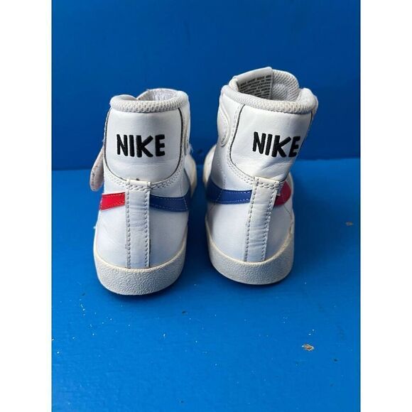 Nike Blazer Mid '77 White/ Orange Kids Sneakers DA4087-111 -SZ  13C - Picture 3 of 6